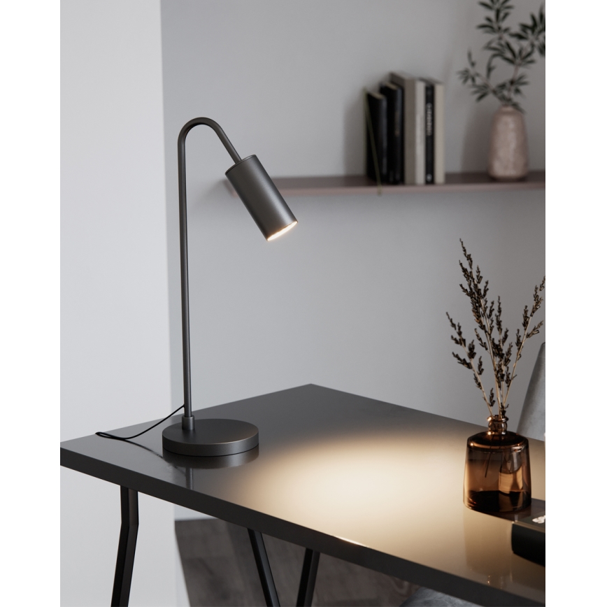 ByRydens - Επιτραπέζιο φωτιστικό CURVE 1xGU10/7W/230V μαύρο