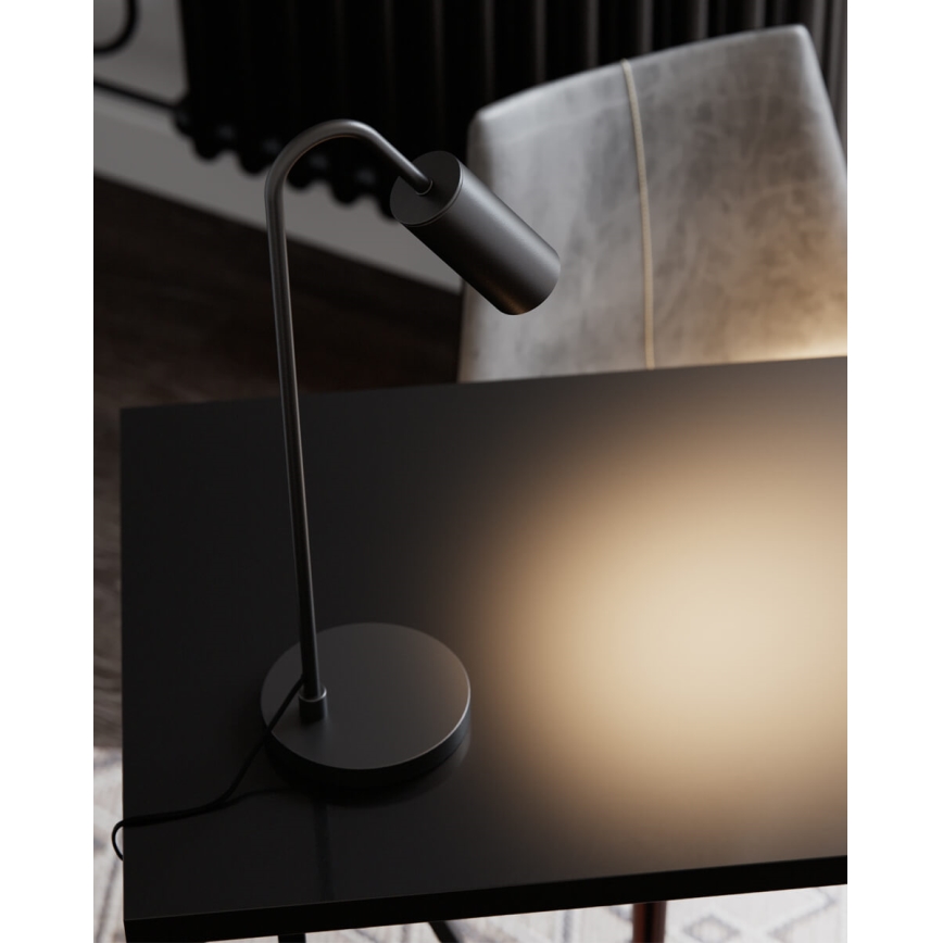 ByRydens - Επιτραπέζιο φωτιστικό CURVE 1xGU10/7W/230V μαύρο