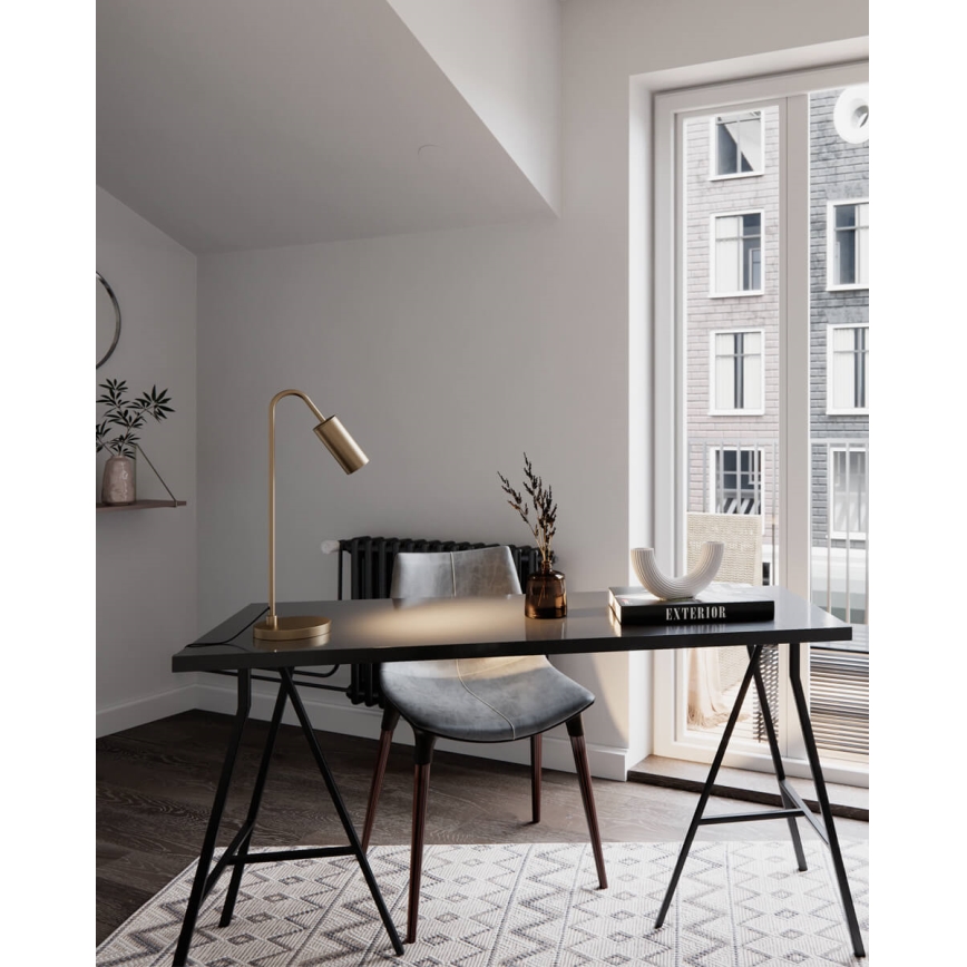 ByRydens - Επιτραπέζιο φωτιστικό CURVE 1xGU10/7W/230V, χρυσό