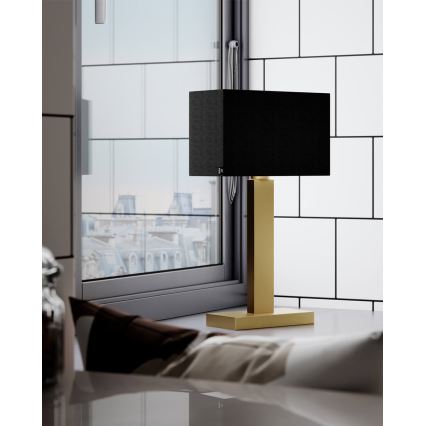 ByRydens - Επιτραπέζιο φωτιστικό PRIME 1xE27/5W/230V μαύρο/χρυσό