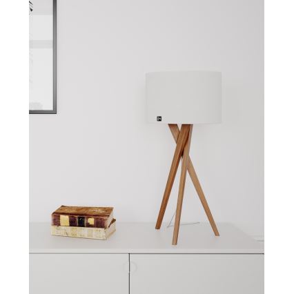 ByRydens - Επιτραπέζιο φωτιστικό VEGA 1xE27/8W/230V λευκό/δρυς