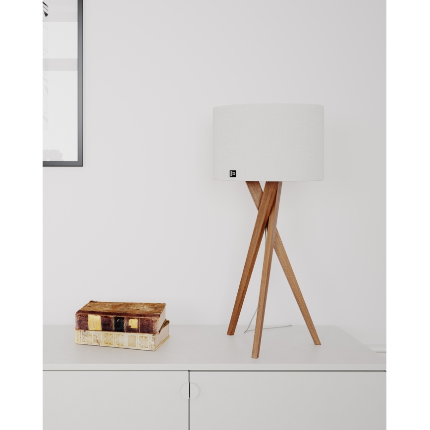 ByRydens - Επιτραπέζιο φωτιστικό VEGA 1xE27/8W/230V λευκό/δρυς