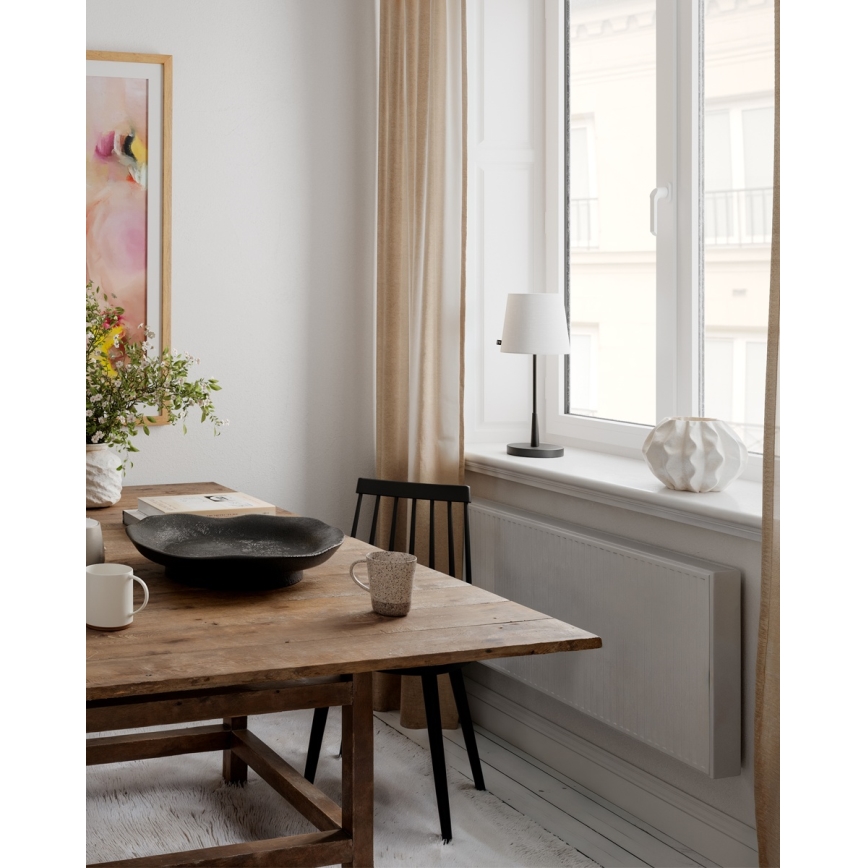 ByRydens - Επιτραπέζιο φωτιστικό LUMI 1xE27/8W/230V λευκό/μαύρο 48,5 cm