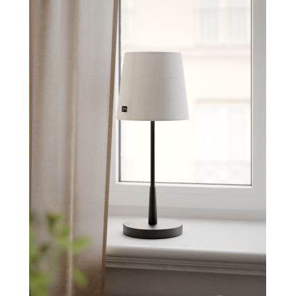 ByRydens - Επιτραπέζιο φωτιστικό LUMI 1xE27/8W/230V λευκό/μαύρο 48,5 cm