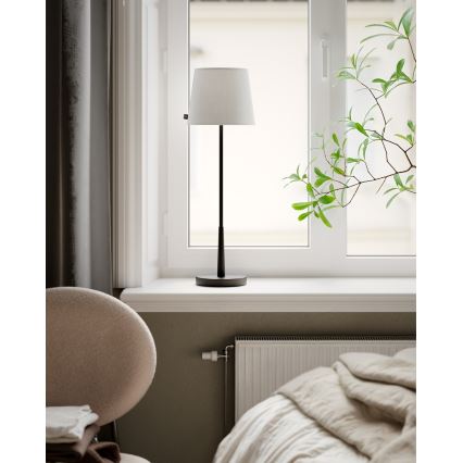 ByRydens - Επιτραπέζιο φωτιστικό LUMI 1xE27/8W/230V λευκό/μαύρο 68,5 εκ.