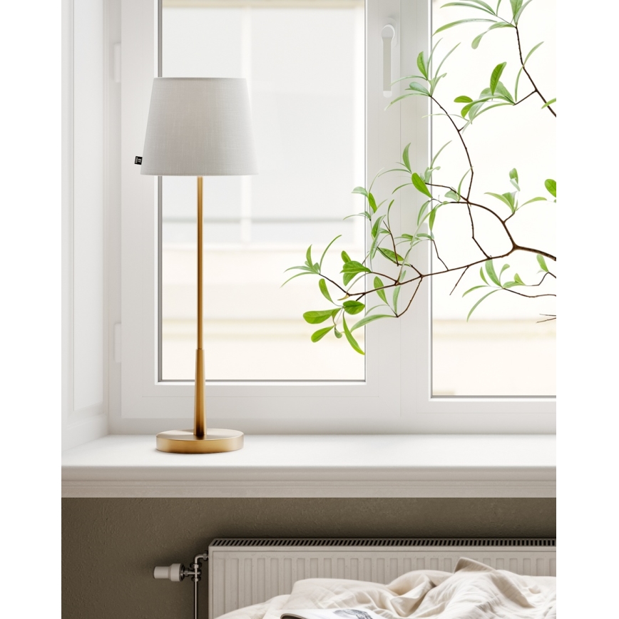 ByRydens - Επιτραπέζιο φωτιστικό LUMI 1xE27/8W/230V λευκό/χρυσό 68,5 cm