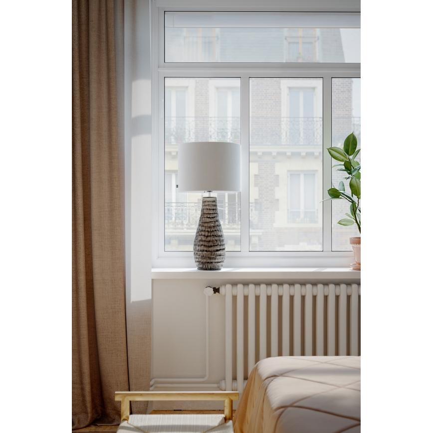 ByRydens - Επιτραπέζιο φωτιστικό BARTHA 1xE27/8W/230V μπεζ