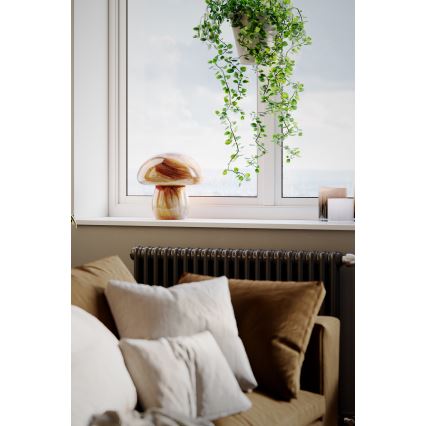 ByRydens - Επιτραπέζιο φωτιστικό MIRA MUSHROOM 1xE27/8W/230V καφέ