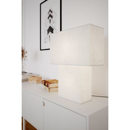 ByRydens - Επιτραπέζιο φωτιστικό iSQUARE 1xE27/8W/230V λευκό