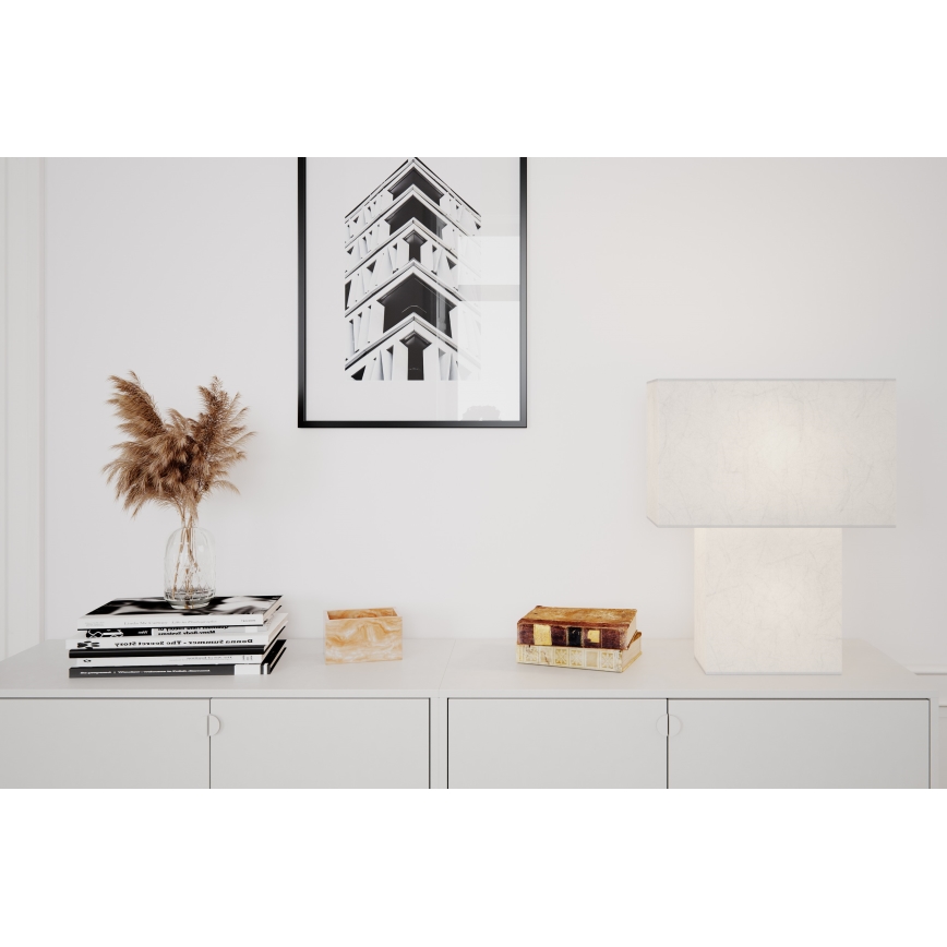 ByRydens - Επιτραπέζιο φωτιστικό iSQUARE 1xE27/8W/230V λευκό