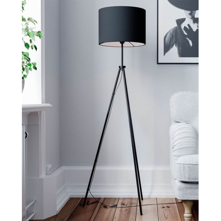 ByRydens - Επιδαπέδιο φωτιστικό RINA 1xE27/5W/230V μαύρο