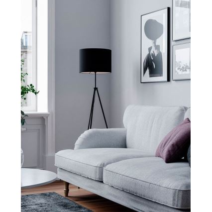 ByRydens - Επιδαπέδιο φωτιστικό RINA 1xE27/5W/230V μαύρο