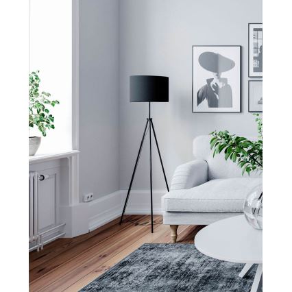 ByRydens - Επιδαπέδιο φωτιστικό RINA 1xE27/5W/230V μαύρο