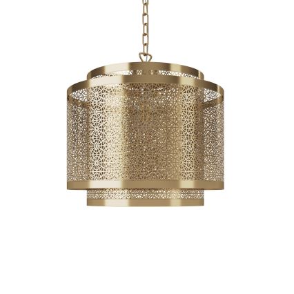 ByRydens - Κρεμαστό φωτιστικό οροφής HERMINE 1xE27/5W/230V ορείχαλκος διάμετρος 34 cm