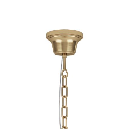 ByRydens - Κρεμαστό φωτιστικό οροφής HERMINE 1xE27/5W/230V ορείχαλκος διάμετρος 34 cm