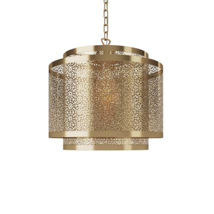 ByRydens - Κρεμαστό φωτιστικό οροφής HERMINE 1xE27/5W/230V ορείχαλκος διάμετρος 34 cm