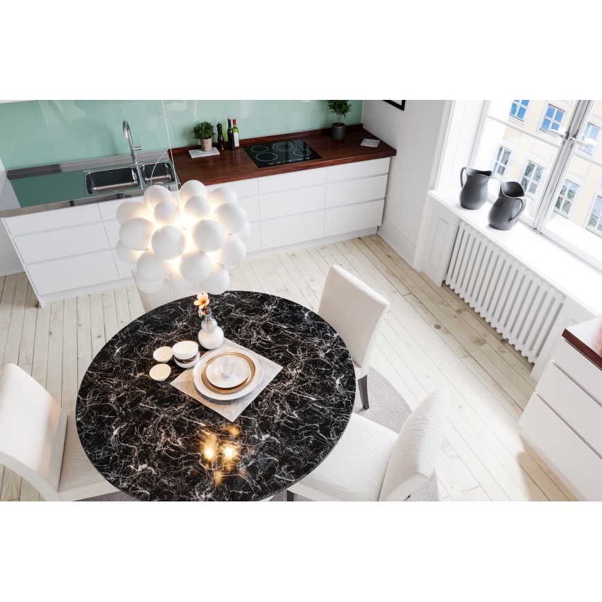 ByRydens - Κρεμαστό φωτιστικό οροφής GROSS 8xG9/4W/230V λευκό διάμετρος 50 cm