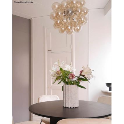 ByRydens - Κρεμαστό φωτιστικό οροφής GROSS 8xG9/4W/230V φιμέ/καφέ διάμετρος 50 cm