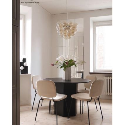 ByRydens - Κρεμαστό φωτιστικό οροφής GROSS 8xG9/4W/230V φιμέ/καφέ διάμετρος 50 cm