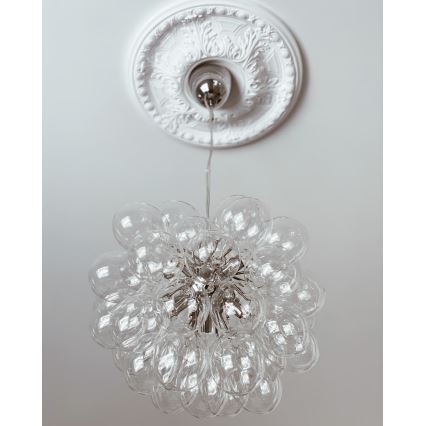 ByRydens - Κρεμαστό φωτιστικό οροφής GROSS 8xG9/4W/230V διαφανές διάμετρος 50 cm