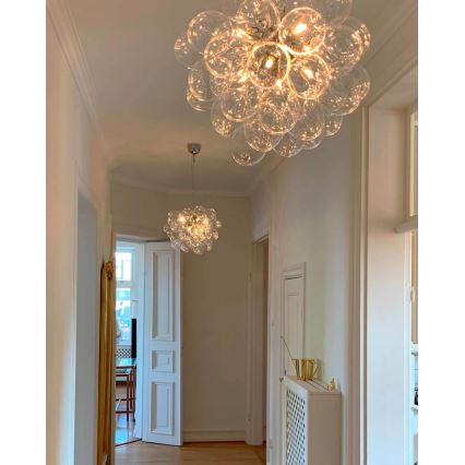 ByRydens - Κρεμαστό φωτιστικό οροφής GROSS 8xG9/4W/230V διαφανές διάμετρος 50 cm