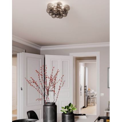 ByRydens - Φωτιστικό οροφής GRANDE 3xG9/4W/230V φιμέ/μαύρο διάμετρος 30 cm