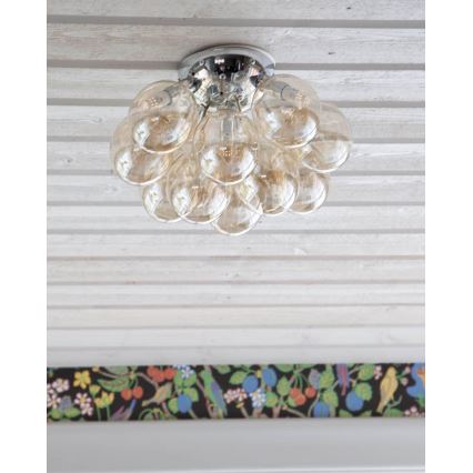 ByRydens - Φωτιστικό οροφής GRANDE 3xG9/4W/230V φιμέ/καφέ διάμετρος 30 cm