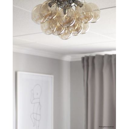 ByRydens - Φωτιστικό οροφής GRANDE 3xG9/4W/230V φιμέ/καφέ διάμετρος 30 cm