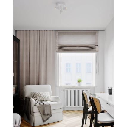 ByRydens - Φωτιστικό σποτ CORRECT 3xGU10/7W/230V λευκό διάμετρος 20 cm