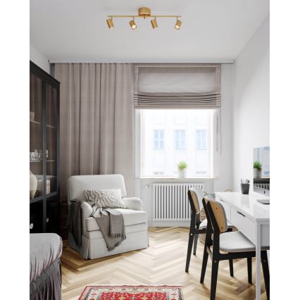 ByRydens - Φωτιστικό σποτ CORRECT 4xGU10/7W/230V χρυσό