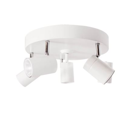 ByRydens - Σποτ φωτιστικό CORRECT 5xGU10/7W/230V λευκό διάμ. 30 cm