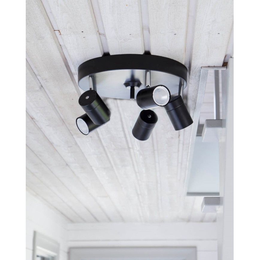 ByRydens - Φωτιστικό σποτ CORRECT 5xGU10/7W/230V λευκό διάμετρος 30 cm