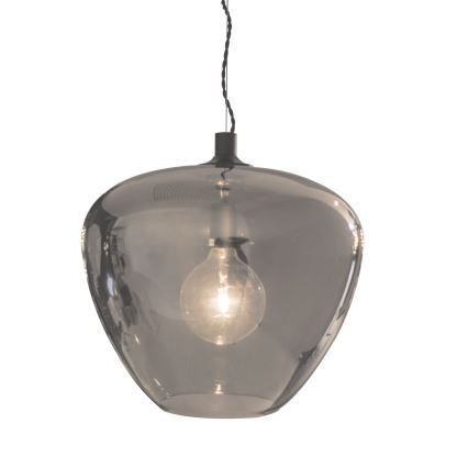 ByRydens - Κρεμαστό φωτιστικό οροφής BELLISSIMO 1xE27/8W/230V φιμέ/μαύρο διάμετρος 40 cm
