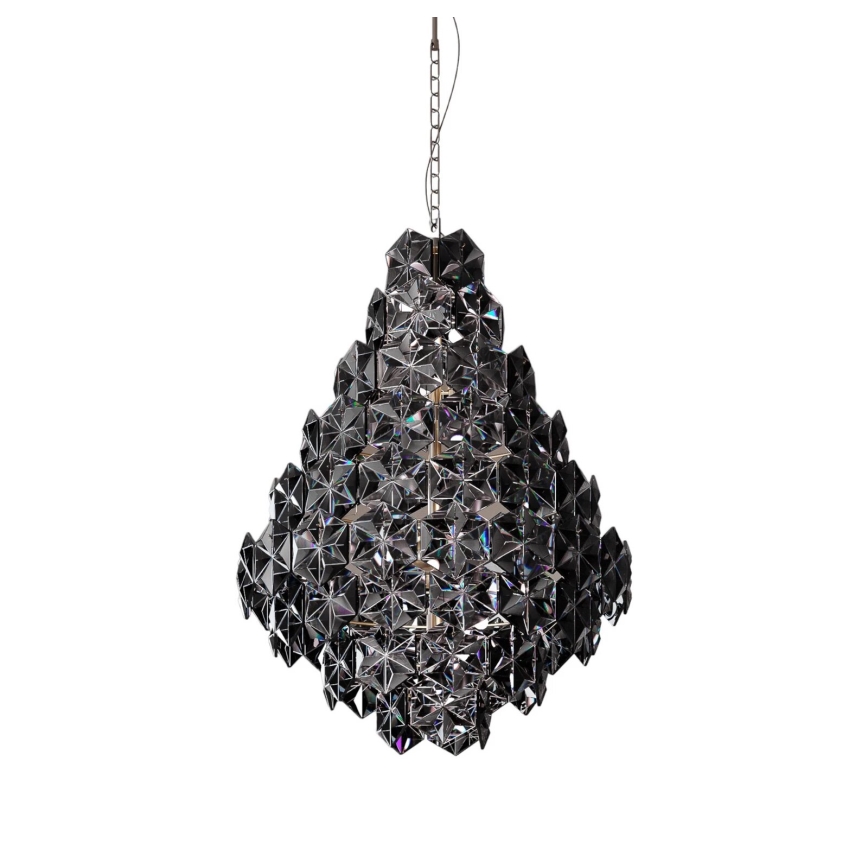 ByRydens - Κρεμαστό φωτιστικό οροφής MONARQUE GRANDE 11xE14/5W/230V μαύρο διάμετρος 58 cm