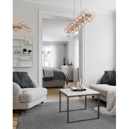 ByRydens - Κρεμαστό φωτιστικό οροφής SPLENDOR 25xG9/5W/230V φιμέ/καφέ