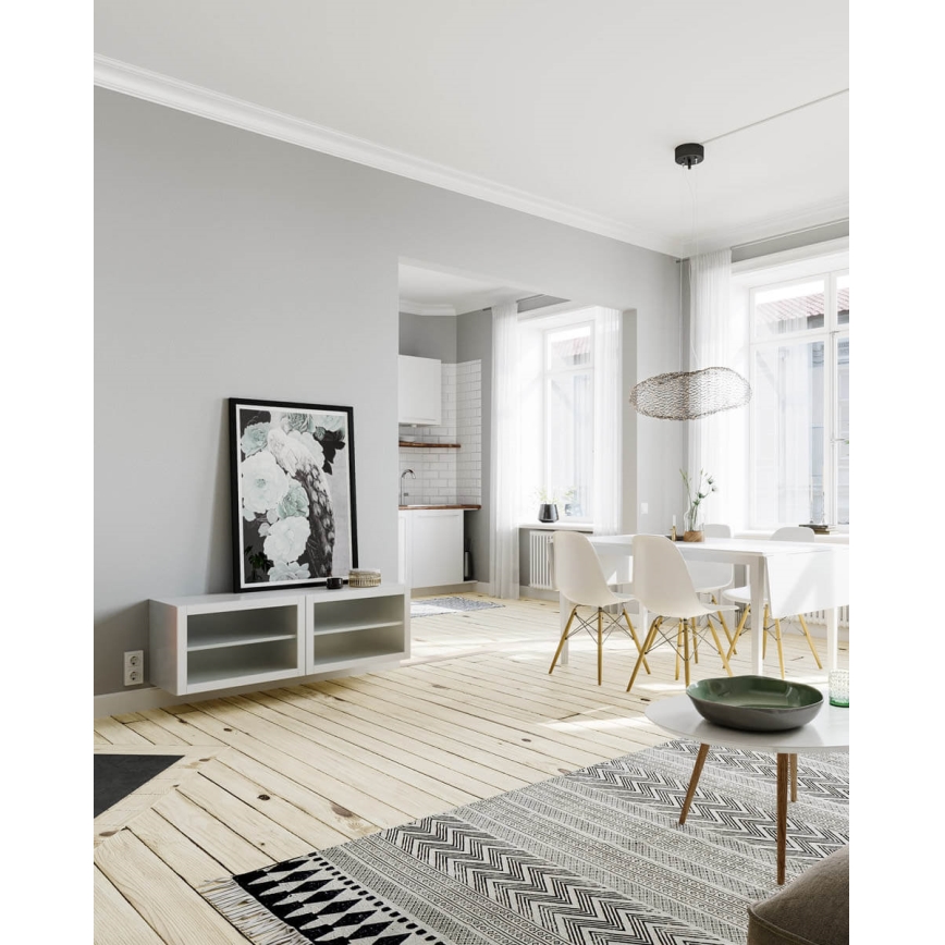 ByRydens -  Κρεμαστό φωτιστικό οροφής LED HAYDEN LED/15W/230V μαύρο