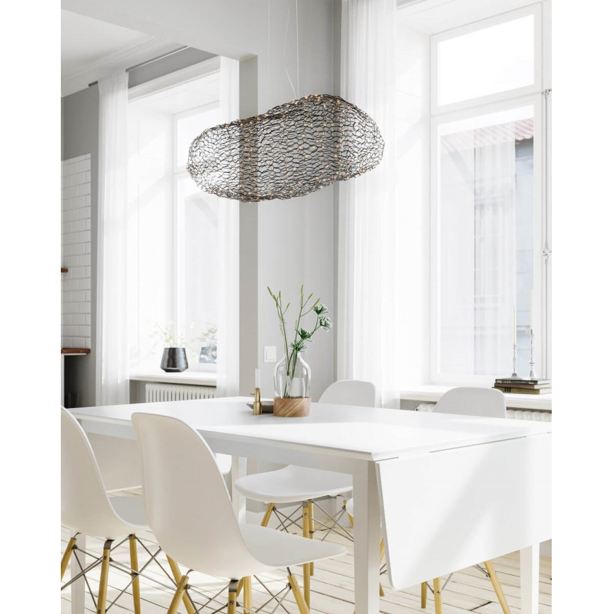 ByRydens -  Κρεμαστό φωτιστικό οροφής LED HAYDEN LED/15W/230V μαύρο