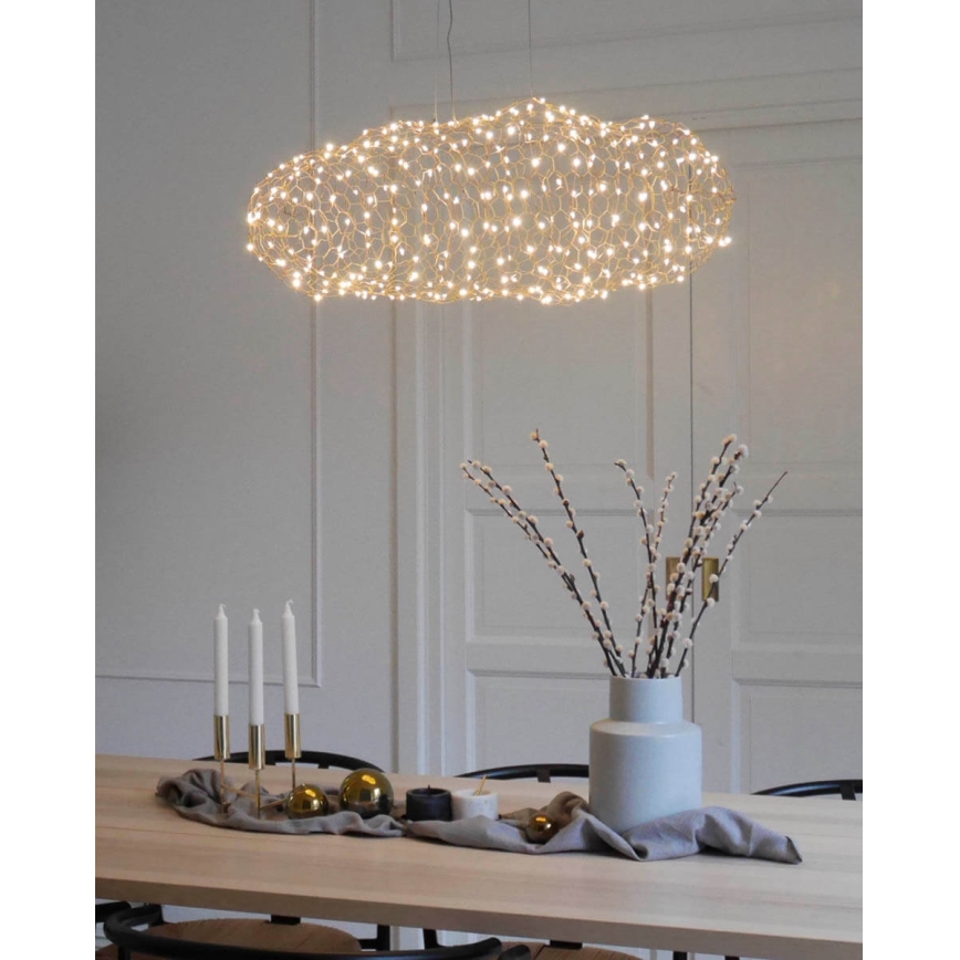 ByRydens -  Κρεμαστό φωτιστικό οροφής LED HAYDEN LED/15W/230V χρυσό