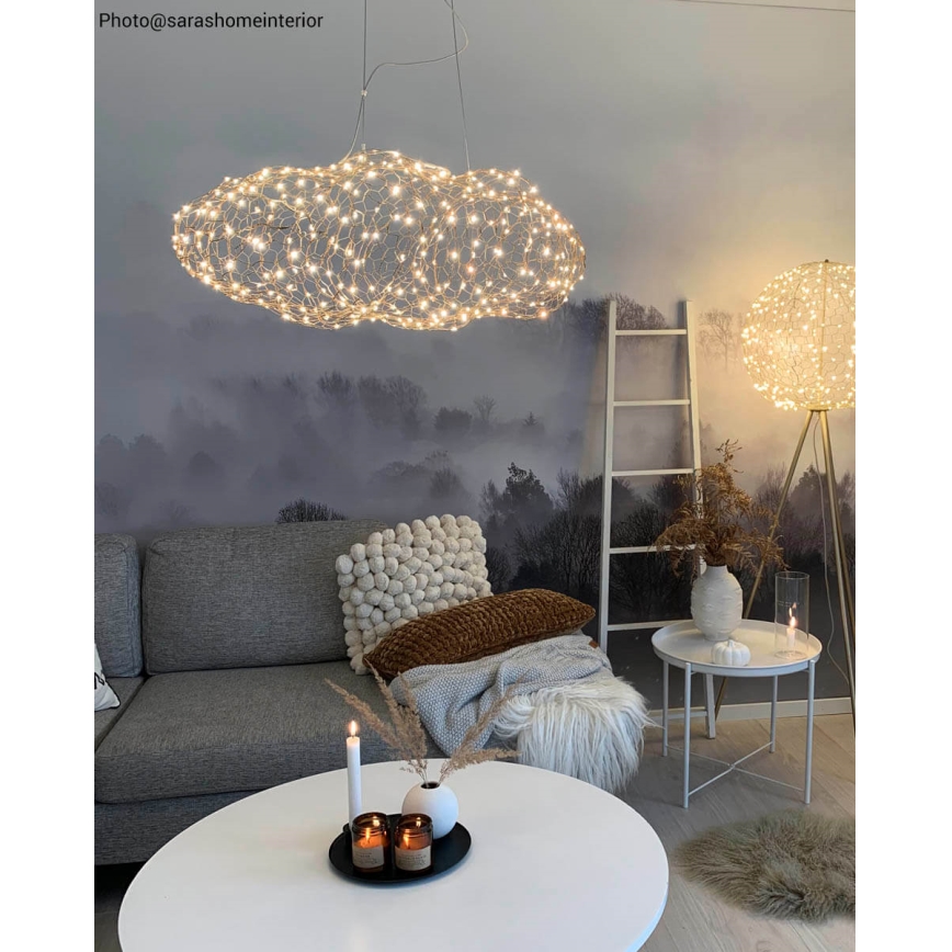 ByRydens -  Κρεμαστό φωτιστικό οροφής LED HAYDEN LED/15W/230V χρυσό
