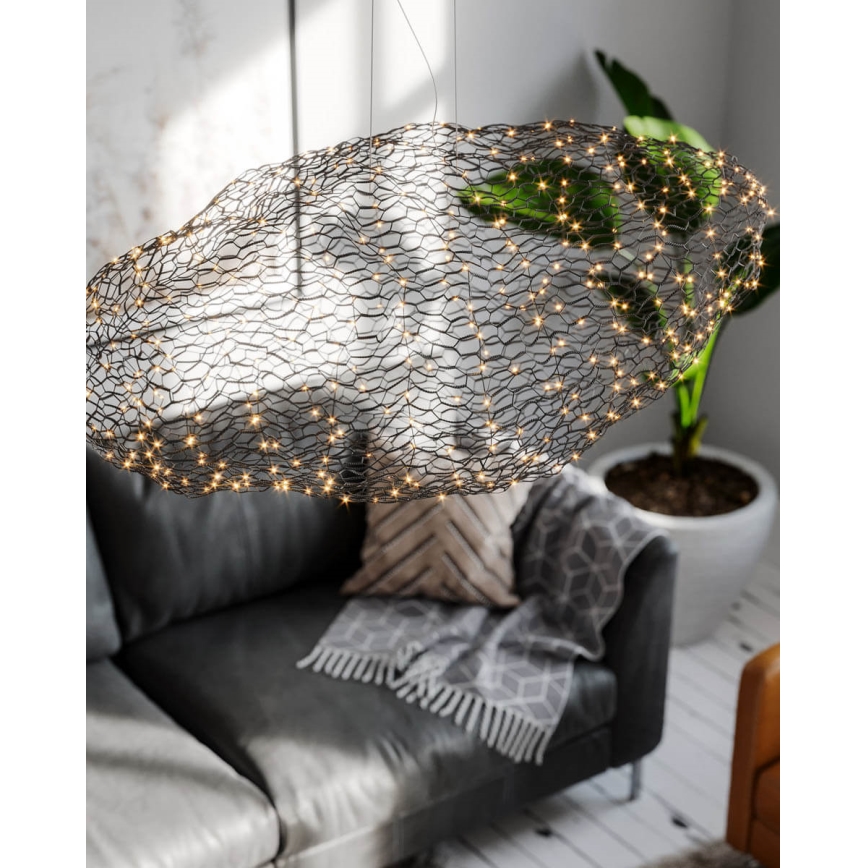 ByRydens -  Κρεμαστό φωτιστικό οροφής LED HAYDEN LED/20W/230V μαύρο