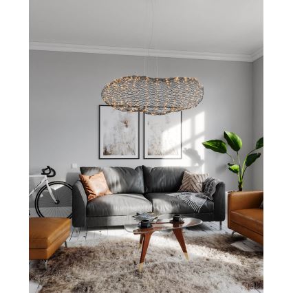 ByRydens -  Κρεμαστό φωτιστικό οροφής LED HAYDEN LED/20W/230V μαύρο