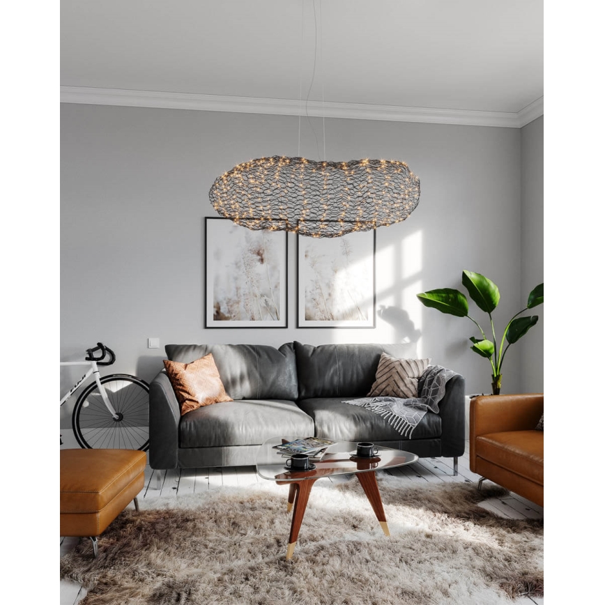 ByRydens -  Κρεμαστό φωτιστικό οροφής LED HAYDEN LED/20W/230V μαύρο