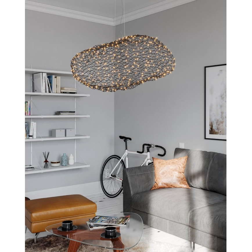 ByRydens -  Κρεμαστό φωτιστικό οροφής LED HAYDEN LED/20W/230V μαύρο