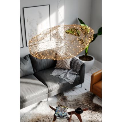 ByRydens -  Κρεμαστό φωτιστικό οροφής LED HAYDEN LED/20W/230V χρυσό