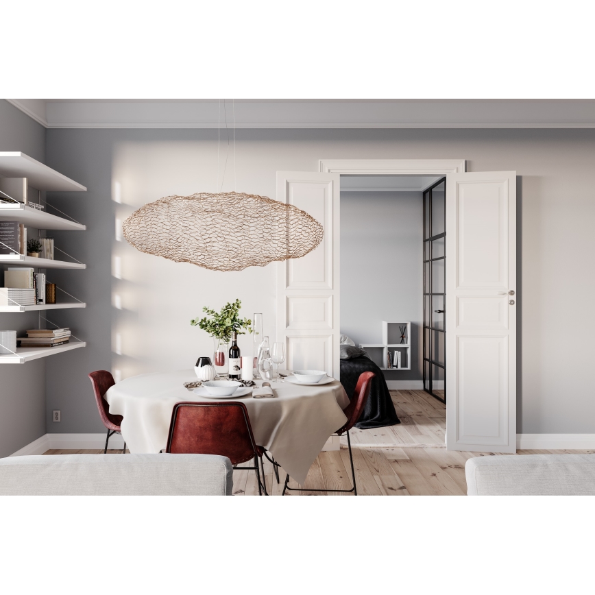 ByRydens -  Κρεμαστό φωτιστικό οροφής LED HAYDEN LED/20W/230V χρυσό