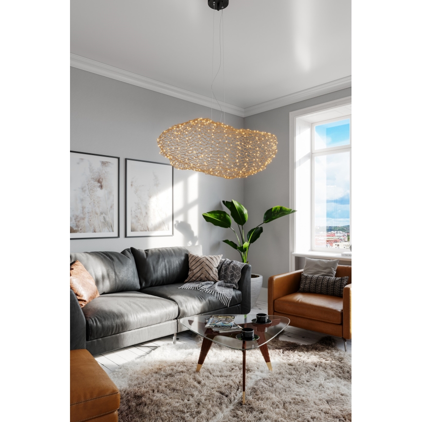 ByRydens -  Κρεμαστό φωτιστικό οροφής LED HAYDEN LED/20W/230V χρυσό