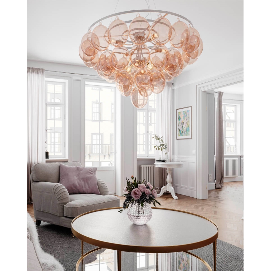 ByRydens - Πολυέλαιος με καλώδιο GROSS GIANT 8xE27/8W/230V