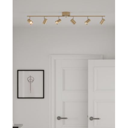ByRydens - Φωτιστικό σποτ CORRECT 6xGU10/7W/230V χρυσό