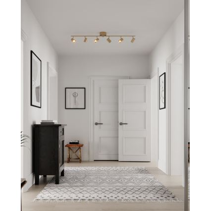 ByRydens - Φωτιστικό σποτ CORRECT 6xGU10/7W/230V χρυσό