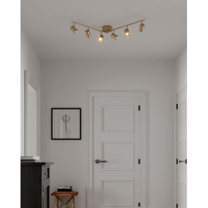 ByRydens - Φωτιστικό σποτ CORRECT 6xGU10/7W/230V χρυσό